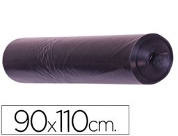 Rollo 10 bolsas basura negras 200µ 90x110cm. 100l.
